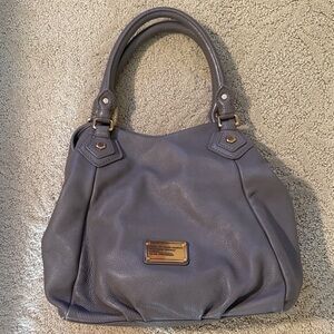 Marc Jacobs Gray Shoulder Bag with Slouchy Design